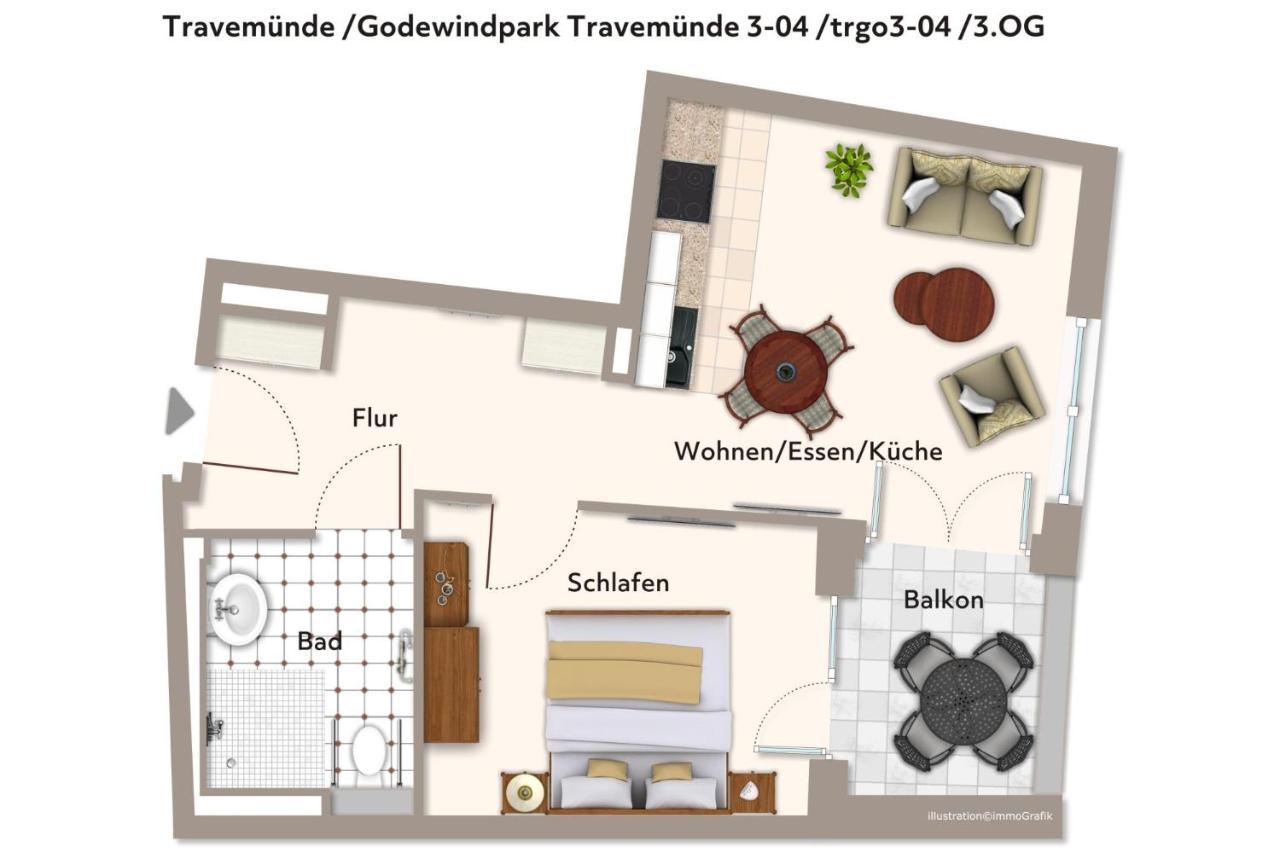 Apartment Godewindpark Travemünde Godewindpark Travemünde 3-04 *